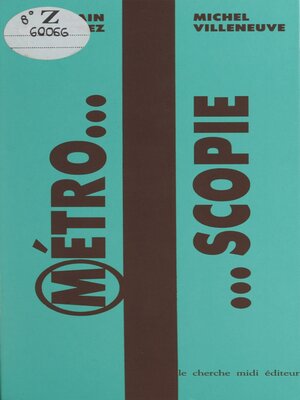 cover image of Métroscopie...